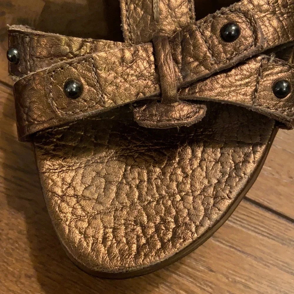 SoftWalk Bronze Strappy Shoes